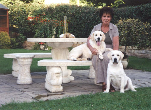 Linda with dogs